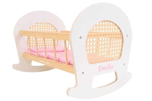 Für Puppenwiege Rattan