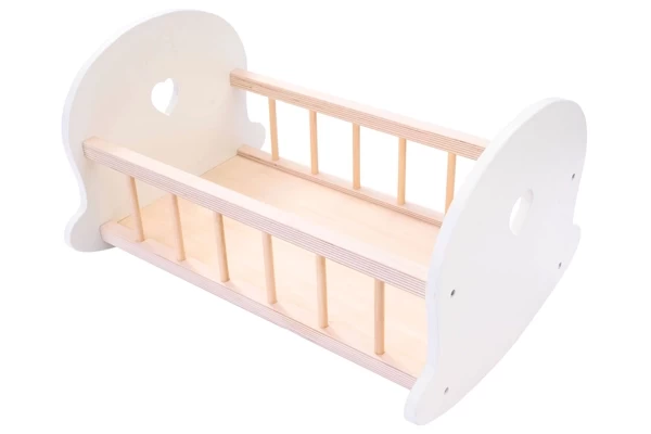 Stabiles Holzpuppenbett