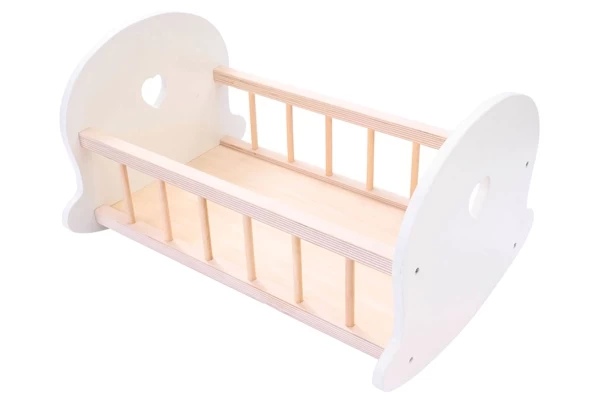 Stabiles Holzpuppenbett