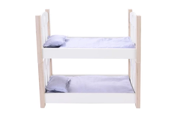 Inklusive grauer Bettwäsche