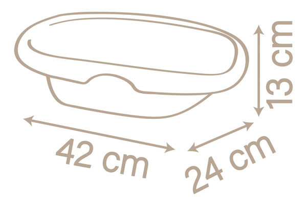 Abmessungen: 42x24x13 cm