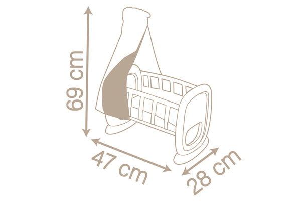 Abmessung: 47x28x59 cm